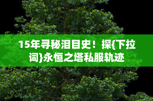 15年寻秘泪目史图片