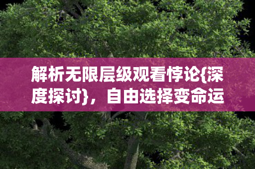 解析无限层级观看悖论图片