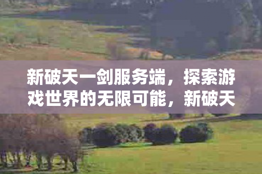 新破天一剑服务端,探索游戏世界的无限可能,新破天一剑服务端,探索游戏世界的无限可能 新破天一剑服务端,探索游戏世界的无限可能,新破天一剑服务端,探索游戏世界的无限可能