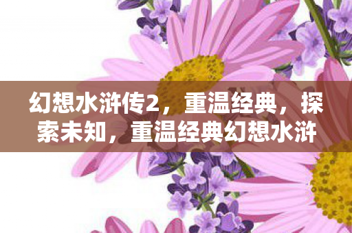 幻想水浒传2,重温经典,探索未知,重温经典幻想水浒传2,探索未知之旅 幻想水浒传2,重温经典,探索未知,重温经典幻想水浒传2,探索未知之旅