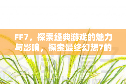 FF7,探索经典游戏的魅力与影响,探索最终幻想7的经典魅力与深远影响 FF7,探索经典游戏的魅力与影响,探索最终幻想7的经典魅力与深远影响
