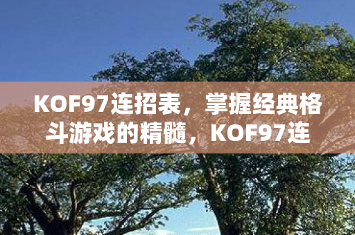 KOF97连招表，掌握经典格斗游戏的精髓，KOF97连招表，掌握经典格斗游戏的精髓