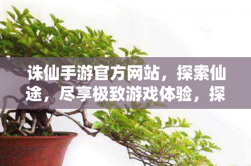 诛仙手游官方网站，探索仙途，尽享极致游戏体验，探索仙途，尽享极致游戏体验，诛仙手游官方网站