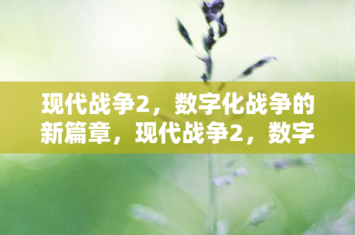 现代战争2,数字化战争的新篇章,现代战争2,数字化战争的新篇章 现代战争2,数字化战争的新篇章,现代战争2,数字化战争的新篇章