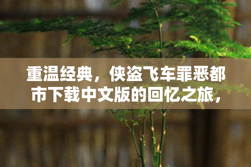 重温经典，侠盗飞车罪恶都市下载中文版的回忆之旅，重温经典，侠盗飞车罪恶都市下载中文版的回忆之旅