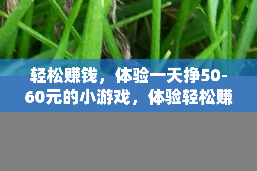 轻松赚钱,体验一天挣50-60元的小游戏,体验轻松赚钱,一天挣50-60元的小游戏来啦! 轻松赚钱,体验一天挣50-60元的小游戏,体验轻松赚钱,一天挣50-60元的小游戏来啦!