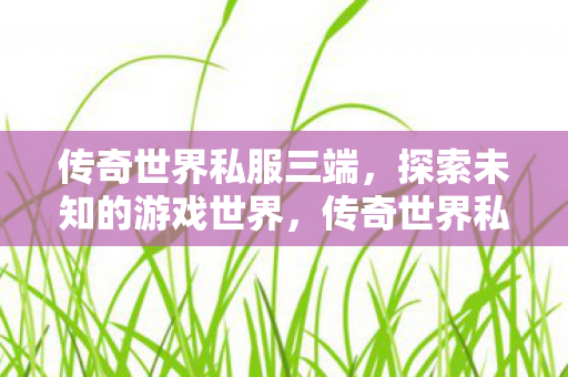 传奇世界私服三端,探索未知的游戏世界,传奇世界私服三端,探索未知游戏世界的奇妙之旅 传奇世界私服三端,探索未知的游戏世界,传奇世界私服三端,探索未知游戏世界的奇妙之旅