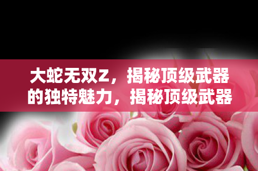 大蛇无双Z,揭秘顶级武器的独特魅力,揭秘顶级武器,大蛇无双Z的独特魅力 大蛇无双Z,揭秘顶级武器的独特魅力,揭秘顶级武器,大蛇无双Z的独特魅力