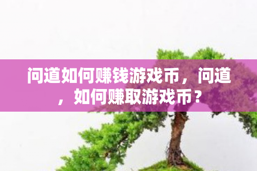 问道如何赚钱游戏币,问道,如何赚取游戏币? 问道如何赚钱游戏币,问道,如何赚取游戏币?