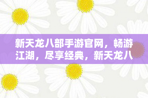 新天龙八部手游官网，畅游江湖，尽享经典，新天龙八部手游官网，畅游江湖，尽享经典