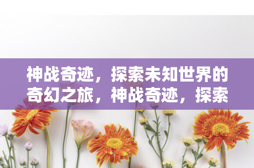 神战奇迹,探索未知世界的奇幻之旅,神战奇迹,探索未知世界的奇幻之旅 神战奇迹,探索未知世界的奇幻之旅,神战奇迹,探索未知世界的奇幻之旅
