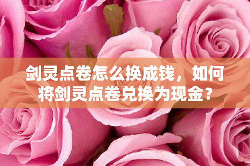 剑灵点卷怎么换成钱,如何将剑灵点卷兑换为现金? 剑灵点卷怎么换成钱,如何将剑灵点卷兑换为现金?