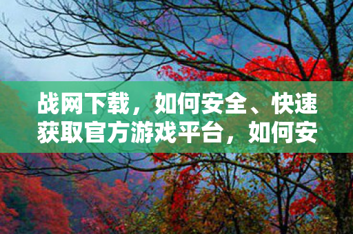 战网下载,如何安全、快速获取官方游戏平台,如何安全、快速获取官方游戏平台,战网下载指南 战网下载,如何安全、快速获取官方游戏平台,如何安全、快速获取官方游戏平台,战网下载指南