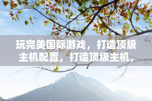 玩完美国际游戏,打造顶级主机配置,打造顶级主机,畅玩完美国际游戏 玩完美国际游戏,打造顶级主机配置,打造顶级主机,畅玩完美国际游戏