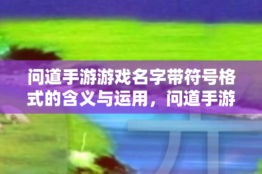 问道手游游戏名字带符号格式的含义与运用图片