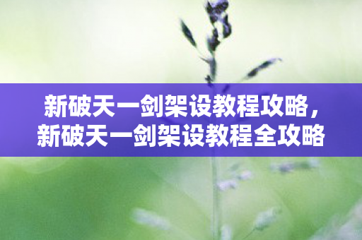 新破天一剑架设教程攻略,新破天一剑架设教程全攻略 新破天一剑架设教程攻略,新破天一剑架设教程全攻略