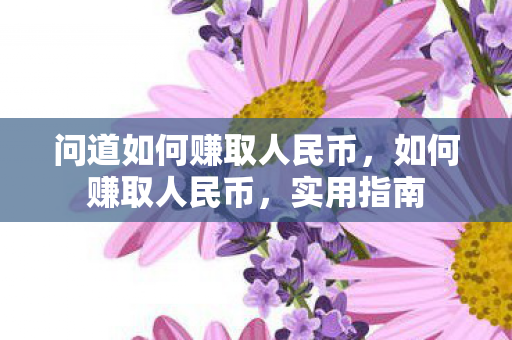问道如何赚取人民币,如何赚取人民币,实用指南 问道如何赚取人民币,如何赚取人民币,实用指南