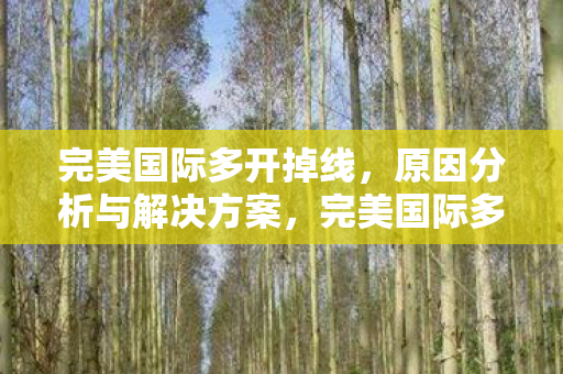 完美国际多开掉线,原因分析与解决方案,完美国际多开掉线,原因分析与解决方案 完美国际多开掉线,原因分析与解决方案,完美国际多开掉线,原因分析与解决方案