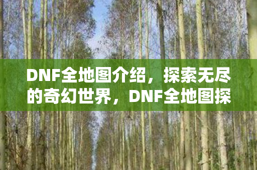 DNF全地图介绍，探索无尽的奇幻世界，DNF全地图探索，解锁奇幻世界的奥秘
