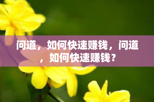 问道,如何快速赚钱,问道,如何快速赚钱? 问道,如何快速赚钱,问道,如何快速赚钱?