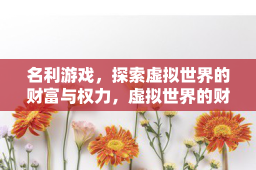 名利游戏,探索虚拟世界的财富与权力,虚拟世界的财富与权力,名利游戏的探索之旅 名利游戏,探索虚拟世界的财富与权力,虚拟世界的财富与权力,名利游戏的探索之旅