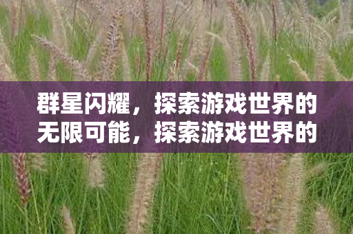 群星闪耀，探索游戏世界的无限可能，探索游戏世界的无限可能，群星闪耀