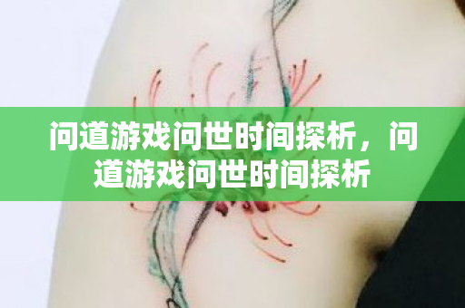 问道游戏问世时间探析图片