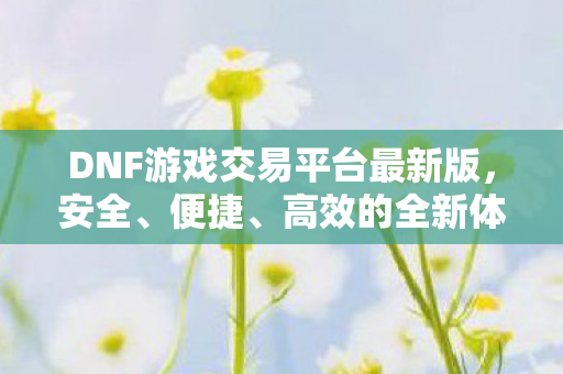 DNF游戏交易平台最新版图片