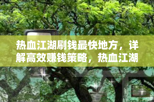 热血江湖刷钱最快地方,详解高效赚钱策略,热血江湖,揭秘最快赚钱策略,助你轻松致富! 热血江湖刷钱最快地方,详解高效赚钱策略,热血江湖,揭秘最快赚钱策略,助你轻松致富!