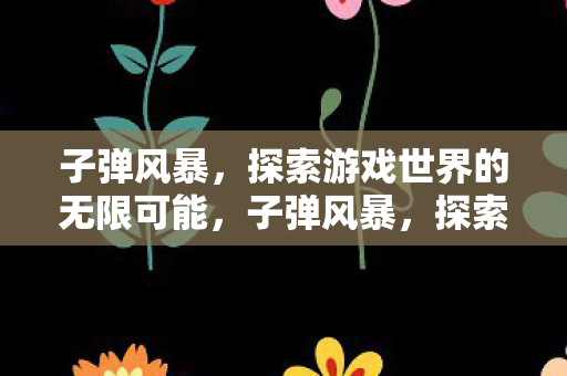 子弹风暴，探索游戏世界的无限可能，子弹风暴，探索游戏世界的无限可能