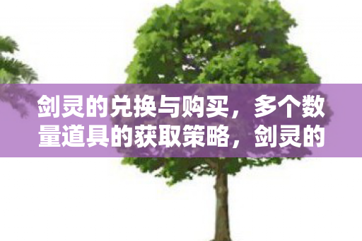 剑灵的兑换与购买,多个数量道具的获取策略,剑灵的兑换与购买,多数量道具获取策略 剑灵的兑换与购买,多个数量道具的获取策略,剑灵的兑换与购买,多数量道具获取策略
