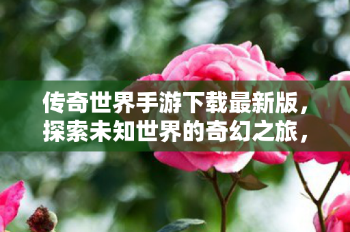 传奇世界手游下载最新版,探索未知世界的奇幻之旅,传奇世界手游最新版下载,探索奇幻世界的冒险之旅 传奇世界手游下载最新版,探索未知世界的奇幻之旅,传奇世界手游最新版下载,探索奇幻世界的冒险之旅