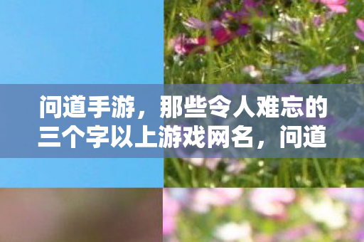 那些令人难忘的三个字以上游戏网名图片