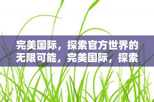 完美国际,探索官方世界的无限可能,完美国际,探索官方世界的无限可能 完美国际,探索官方世界的无限可能,完美国际,探索官方世界的无限可能