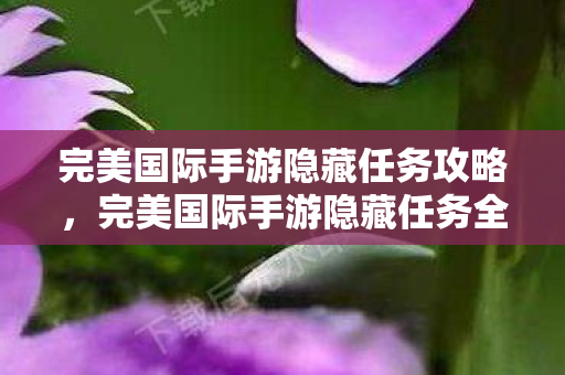 完美国际手游隐藏任务全解析图片