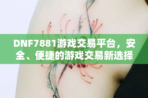 DNF7881游戏交易平台,安全、便捷的游戏交易新选择,DNF7881,安全便捷的游戏交易新选择 DNF7881游戏交易平台,安全、便捷的游戏交易新选择,DNF7881,安全便捷的游戏交易新选择