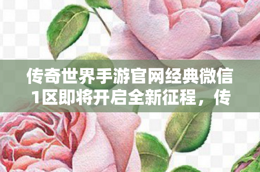 传奇世界手游官网经典微信1区即将开启全新征程，传奇世界手游经典微信1区即将开启全新征程