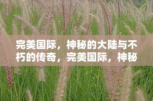 完美国际，神秘的大陆与不朽的传奇，完美国际，神秘大陆与不朽传奇的交织