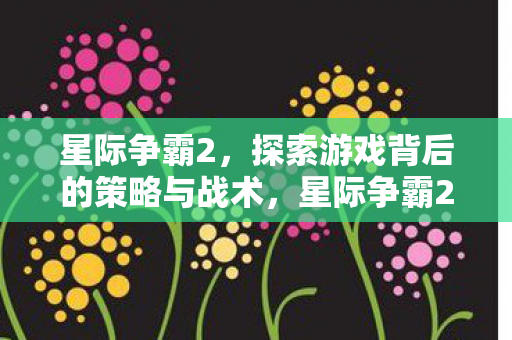 星际争霸2，探索游戏背后的策略与战术，星际争霸2，揭秘策略与战术的奥秘