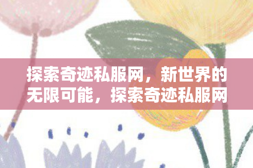 探索奇迹私服网，新世界的无限可能，探索奇迹私服网，新世界无限可能等你来挑战