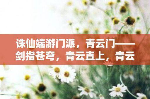 诛仙端游门派,青云门——剑指苍穹,青云直上,青云门,剑指苍穹,青云直上的诛仙端游门派 诛仙端游门派,青云门——剑指苍穹,青云直上,青云门,剑指苍穹,青云直上的诛仙端游门派