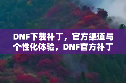 DNF下载补丁,官方渠道与个性化体验,DNF官方补丁下载,打造个性化游戏体验 DNF下载补丁,官方渠道与个性化体验,DNF官方补丁下载,打造个性化游戏体验