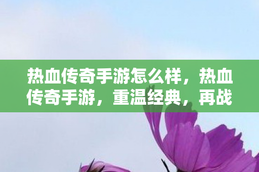 热血传奇手游怎么样,热血传奇手游,重温经典,再战沙场! 热血传奇手游怎么样,热血传奇手游,重温经典,再战沙场!