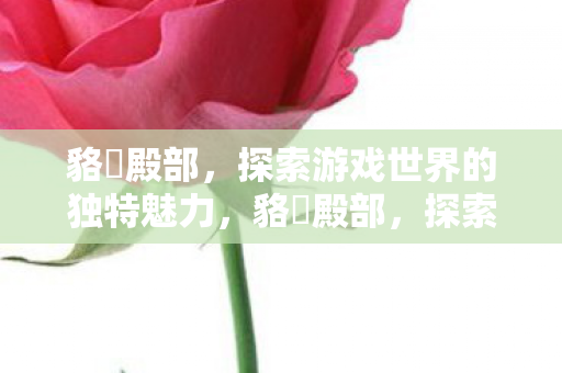 貉憫殿部,探索游戏世界的独特魅力,貉憫殿部,探索游戏世界的独特魅力 貉憫殿部,探索游戏世界的独特魅力,貉憫殿部,探索游戏世界的独特魅力
