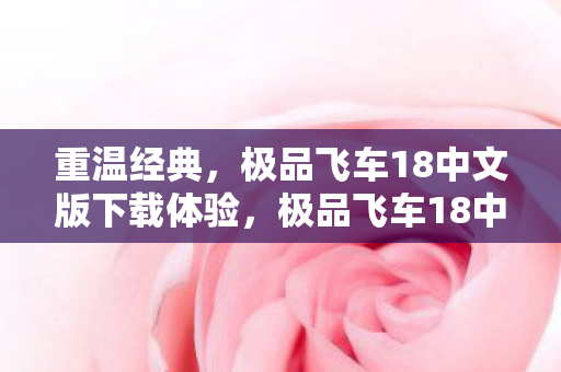 重温经典，极品飞车18中文版下载体验，极品飞车18中文版下载体验，重温经典，感受速度与激情
