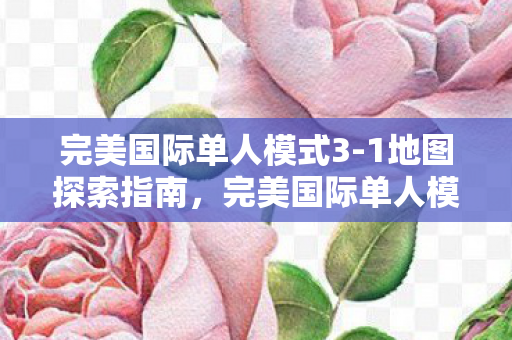 完美国际单人模式3-1地图探索指南,完美国际单人模式3-1地图探索全攻略 完美国际单人模式3-1地图探索指南,完美国际单人模式3-1地图探索全攻略