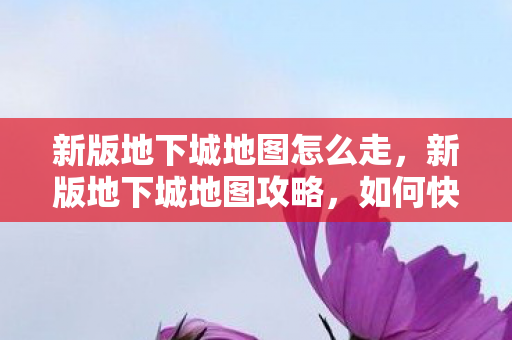 新版地下城地图怎么走，新版地下城地图攻略，如何快速找到目的地