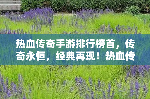 热血传奇手游排行榜首图片