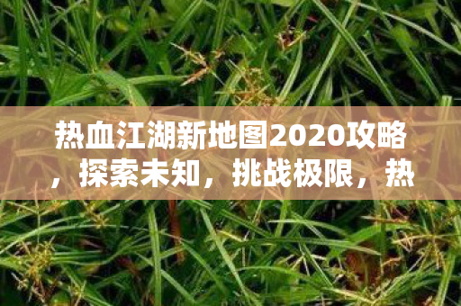 热血江湖新地图2020攻略,探索未知,挑战极限,热血江湖新地图2020,探索未知,挑战极限 热血江湖新地图2020攻略,探索未知,挑战极限,热血江湖新地图2020,探索未知,挑战极限