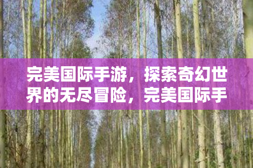 探索奇幻世界的无尽冒险图片